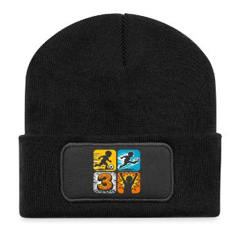 3e anniversaire Football Germany Boys - Beanie recyclé à patch - noir - Devant
