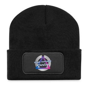 Electro Neon - Recycled Patch Beanie - black - Front