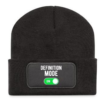 Definition Mode On GYM Palestra Definizione - Recycled Patch Beanie - dark grey - Front