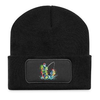 Fisherman Legend Fisherman Fish - Recycled Patch Beanie - black - Front