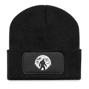 Bigfoot Flugzeuge - Recycelte Patch Beanie - Schwarz - Vorne