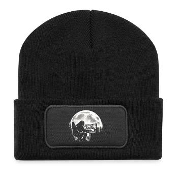 Bigfoot Gamer - Beanie recyclé à patch - noir - Devant