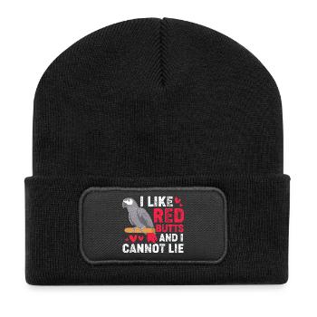Parrot Grey - Beanie recyclé à patch - noir - Devant