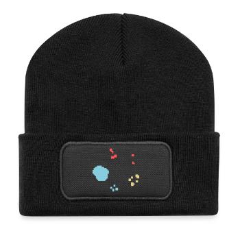 Culture bactérienne Pixel Coloré - Beanie recyclé à patch - noir - Devant