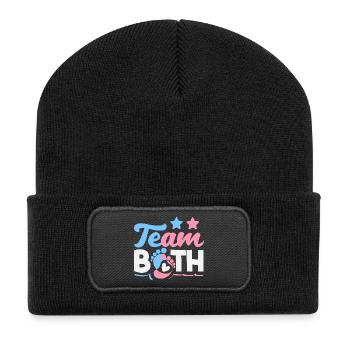Révélation du sexe de l’équipe des deux jumeaux - Beanie recyclé à patch - noir - Devant