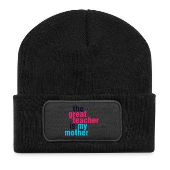 Mein Mama Mein Bestes Lehrer-Shirt - Recycelte Patch Beanie - Schwarz - Vorne