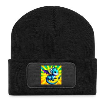 dragon - Recycled Patch Beanie - black - Front