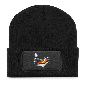 Peintre de véhicules Peintre de voitures Peintre - Beanie recyclé à patch - noir - Devant