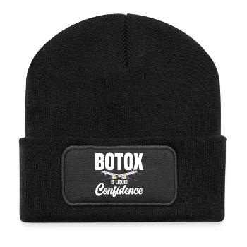  Cosmetic Nurse Botox is liquid confidence - Recycled Patch Beanie - black - Front