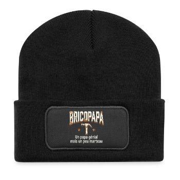 Dad Handyman Humor Handyman - Recycled Patch Beanie - black - Front