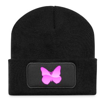 Butterfly - Recycled Patch Beanie - black - Front