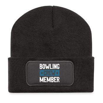 Équipe de bowling - Beanie recyclé à patch - charbon - Devant