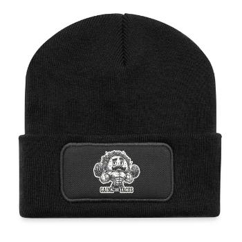 Gains and Tacos Avocado - Recycled Patch Beanie - black - Front