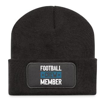 Équipe de football - Beanie recyclé à patch - charbon - Devant