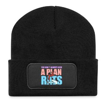 Rat, house rat, rat owner, rat lover - Recycled Patch Beanie - black - Front