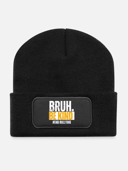 Be Kind Against Bullying - Recycled Patch Beanie - black