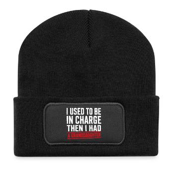 Ancien patron, maintenant grand-mère - Beanie recyclé à patch - noir - Devant