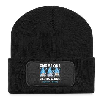 Gnome Light Blue Swallowing Difficulties - Recycled Patch Beanie - black - Front