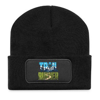 Trail Runner - Recycled Patch Beanie - black - Front