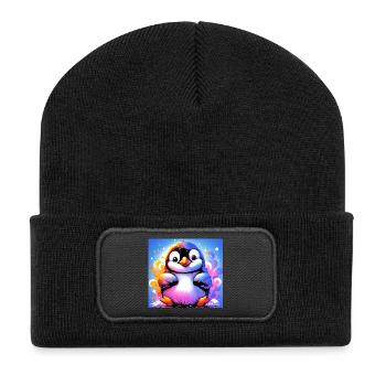 penguin - Recycled Patch Beanie - black - Front