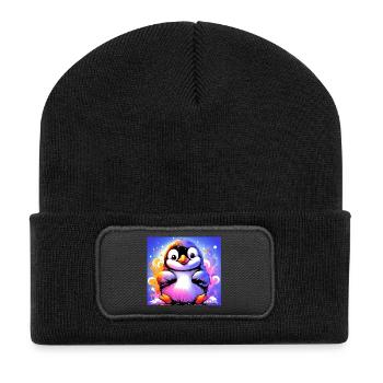 pingouin - Beanie recyclé à patch - noir - Devant