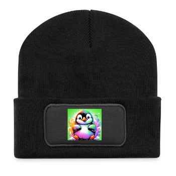 penguin - Recycled Patch Beanie - black - Front