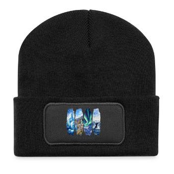 Greenland Holidays Travel – Arctic Nature & Culture - Recycled Patch Beanie - black - Front