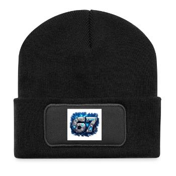 Neon Robo Numéro 67 - Beanie recyclé à patch - noir - Devant