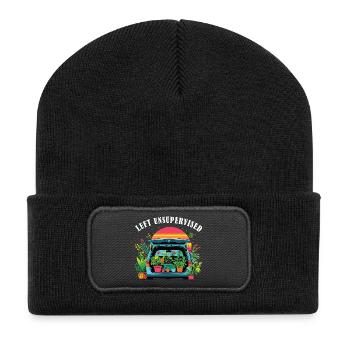 Funny gardening fun mothers - Recycled Patch Beanie - black - Front