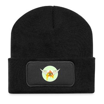 Heiliger Nacho - Recycelte Patch Beanie - Schwarz - Vorne