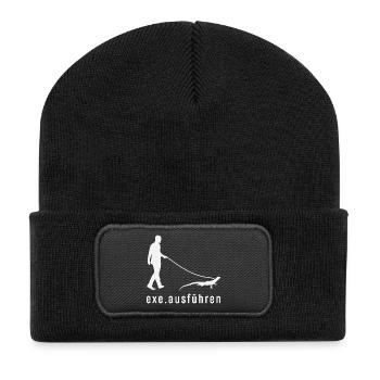 Exe Ausführen Informatiker - Recycelte Patch Beanie - Schwarz - Vorne