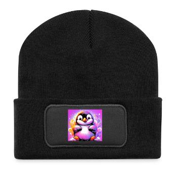 pingouin - Beanie recyclé à patch - noir - Devant
