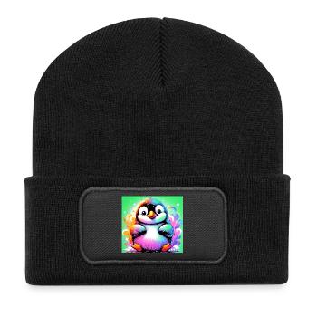 pingouin - Beanie recyclé à patch - noir - Devant