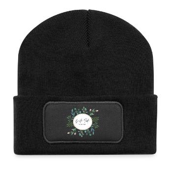 Beste Tante auf der Welt - Recycelte Patch Beanie - Schwarz - Vorne