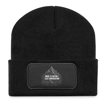 More Elevation Hiking - Recycled Patch Beanie - black - Front