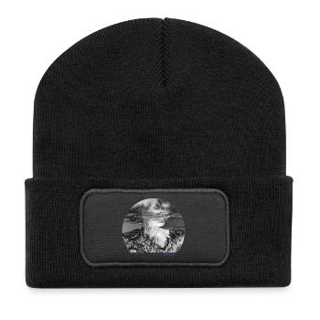 Tattoo - Recycelte Patch Beanie - Schwarz - Vorne
