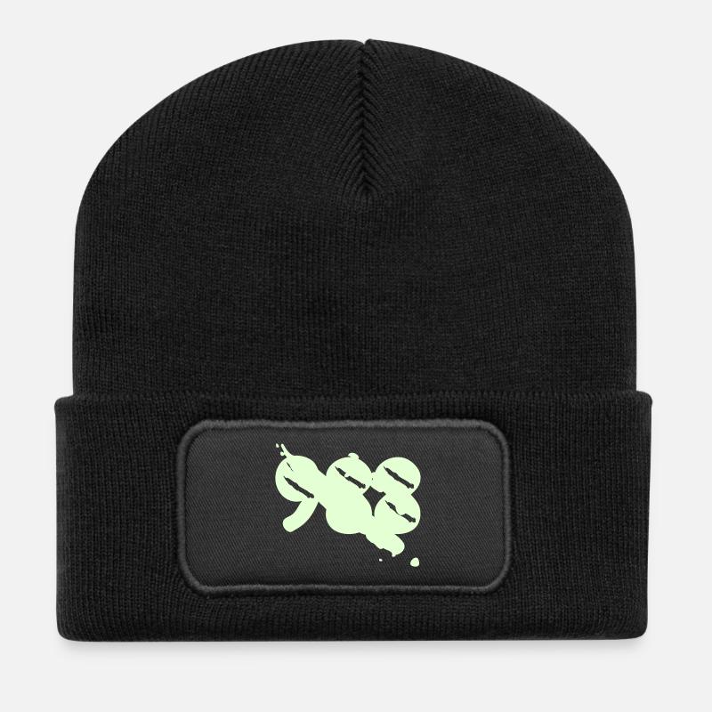 988 map tattoo Nouvelle Caledonie - Beanie recyclé à patch - noir