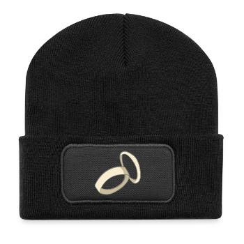 wedding - Recycled Patch Beanie - black - Front