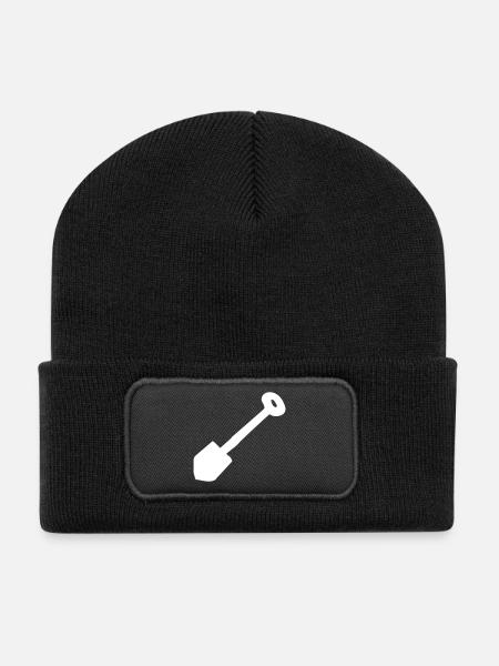 Shovel or shovel for children - Recycled Patch Beanie - black