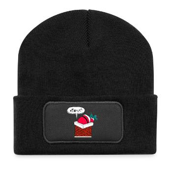 SANTA CLAUS SANTA CLAUS CADEAUX T-SHIRT - Beanie recyclé à patch - noir - Devant