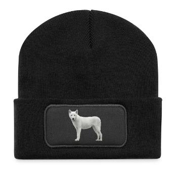 Wolf - Recycled Patch Beanie - black - Front