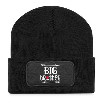 Big Brother Chien - Beanie recyclé à patch - noir - Devant