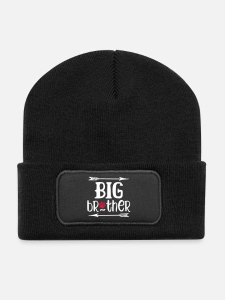 Big Brother Dog - Recycelte Patch Beanie - Schwarz
