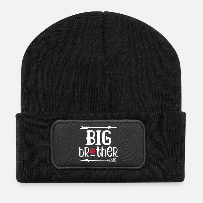 Big Brother Dog - Recycelte Patch Beanie - Schwarz