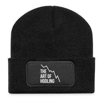 L'art de Hodling - Beanie recyclé à patch - noir - Devant