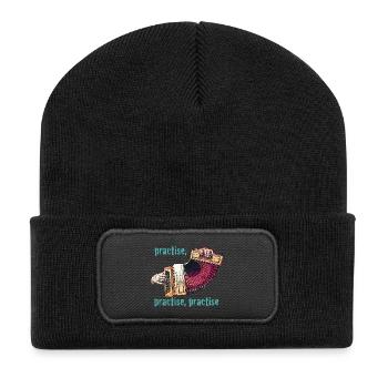 boîte de pratique - Beanie recyclé à patch - noir - Devant