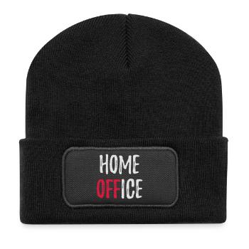 Home OFFice gift for friends Job in the office - Recycled Patch Beanie - black - Front