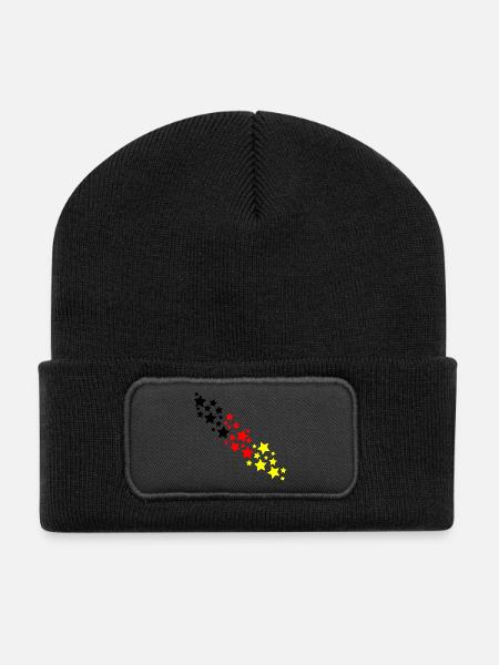 Germany stars - Recycled Patch Beanie - black