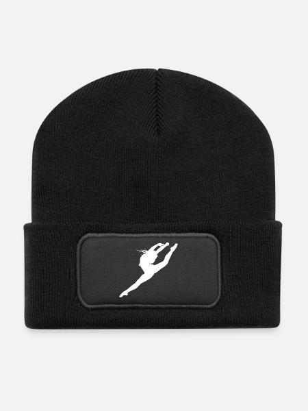 Ballerina Ballet Tanz Tänzerin Tanzen - Recycelte Patch Beanie - Schwarz