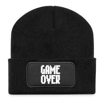 Game Over - Recycelte Patch Beanie - Schwarz - Vorne